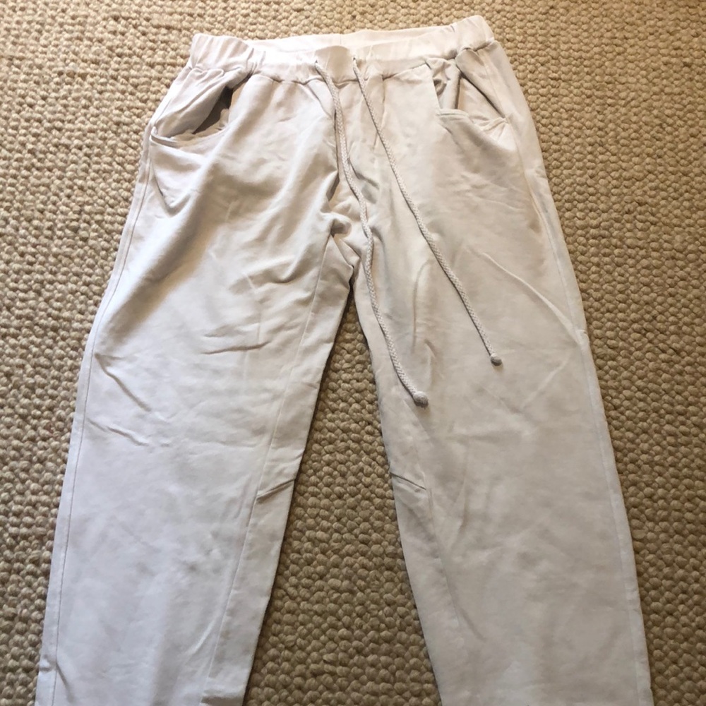 Cream colored George Loves Sweat Pants